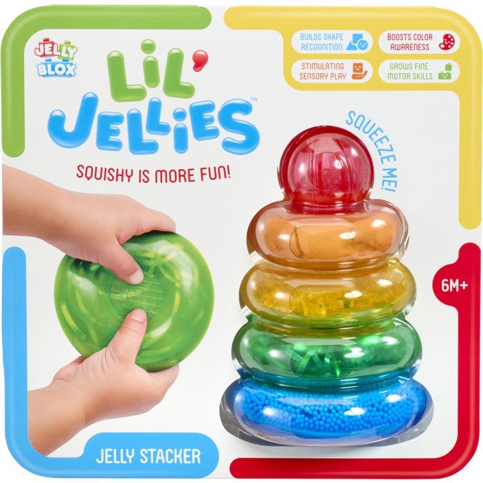 Lil' Jellies Jelly Stacker - Sensory Blocks - GOLIATH - 4 pieces - ages 6 months and up