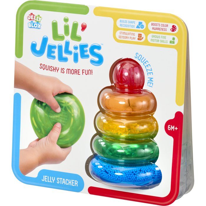 Lil' Jellies Jelly Stacker - Sensory Blocks - GOLIATH - 4 pieces - ages 6 months and up