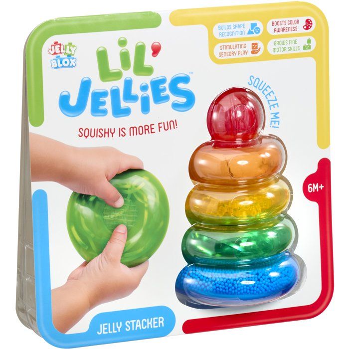Lil' Jellies Jelly Stacker - Sensory Blocks - GOLIATH - 4 pieces - ages 6 months and up