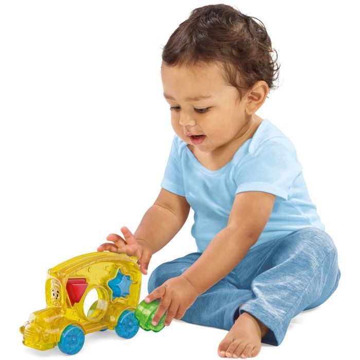 Lil' Jellies Jelly Bus - Sensory Blocks - GOLIATH - Soft Toy Vehicle - Ages 6 months and up