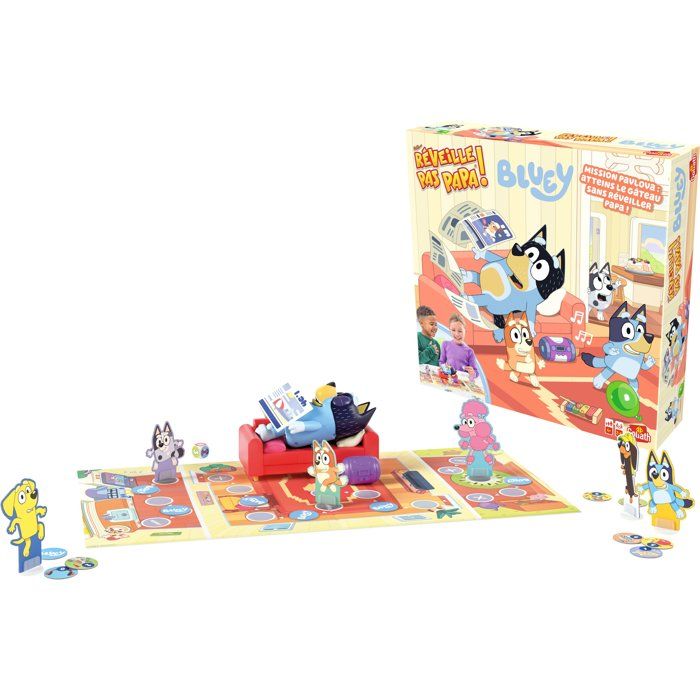Don't Wake Up Dad, Bluey - Board Game - GOLIATH - Suspense and Chance