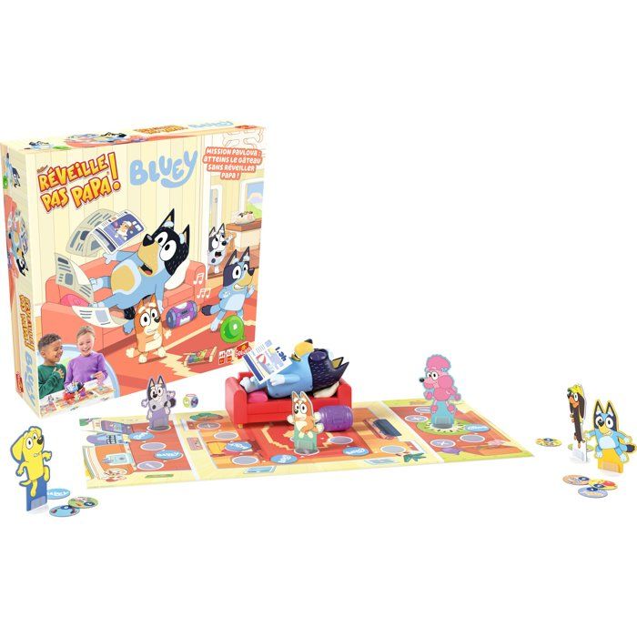 Don't Wake Up Dad, Bluey - Board Game - GOLIATH - Suspense and Chance