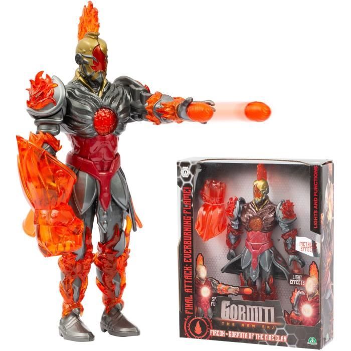 Action figure - GORMITI - Gormiti with light attack Fire - Fireon - 27 cm - from 4 years old - GRV073