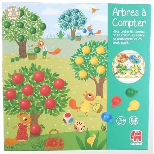 Educational game - GOULA - Counting trees - Wooden apples and dice