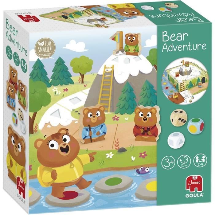 Board Game - GOULA - The Adventure of the Bears - The first to reach the top wins the game
