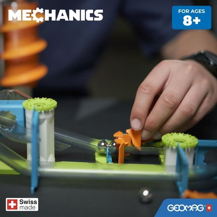 GEOMAG MECHANICS, GRAVITY 67 pcs, magnetic construction, educational games, Toy for children aged 8, GMV00