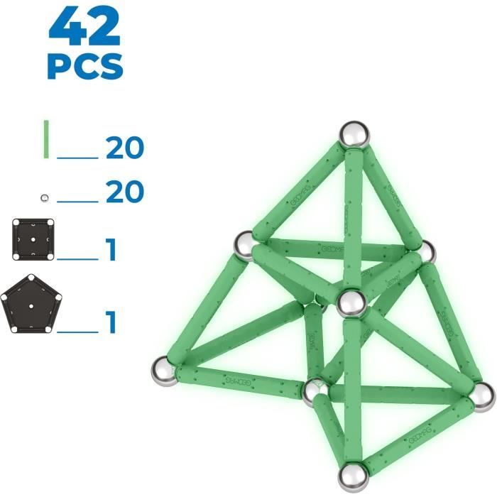 GEOMAG - Ecofriendly 42 pcs Glow