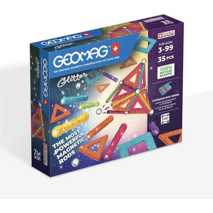 GEOMAG - Ecofriendly 35 pcs Glitter