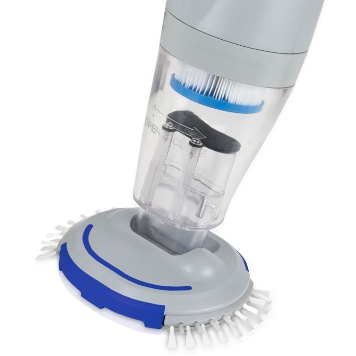 GRE - Battery bottom cleaner for spas and above -ground pools - equipped with a cartridge filter