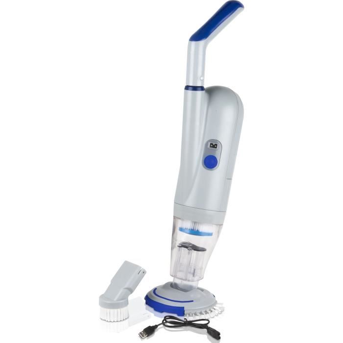 GRE - Battery bottom cleaner for spas and above -ground pools - equipped with a cartridge filter