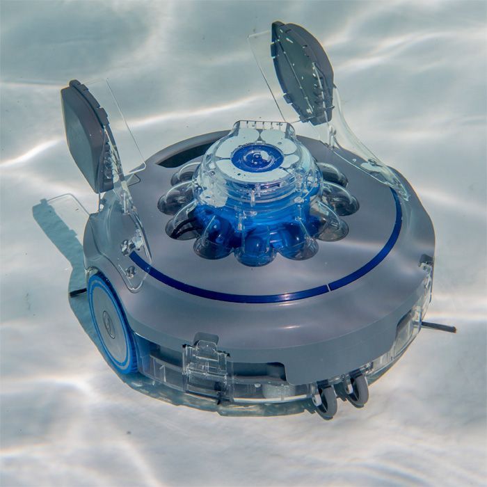 GRE - Rechargeable and cordless battery robot for above-ground and in-ground pools up to 12 x 5 m