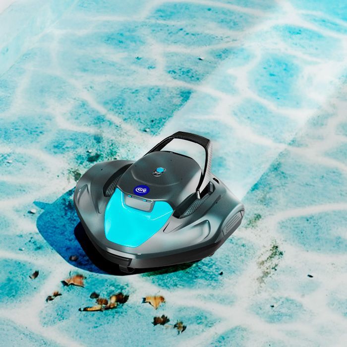 Robot de piscine - GRE - Moovo TM 90 - a batterie - Piscines hors-sol - Jusqu'a 9 m de longueur/80 m² - Autonomie 90 min - 2 L
