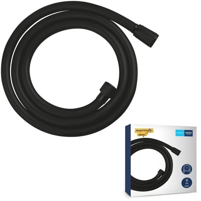 Shower hose - GROHE - 287412432 - 1.5 m - VitalioFlex Trend - Matt Black