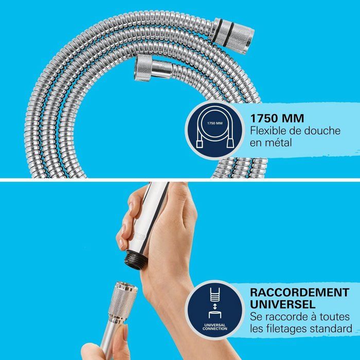 Shower hose - GROHE - 22100000 - 1.75 m - VitalioFlex - Metal