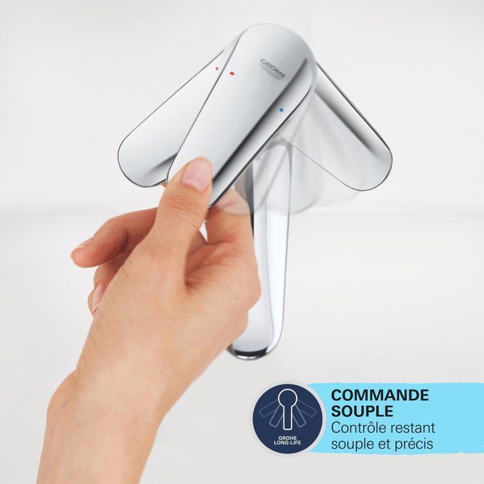Single-lever bidet mixer - GROHE Swift - 24332001 - Chrome - With ball joint - Water saving