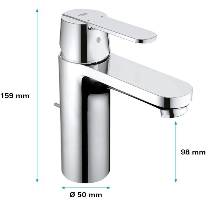 GROHE Bathroom Faucet Get sink, emptying tickle, inclination, Foam water saving water, size M, 23454000