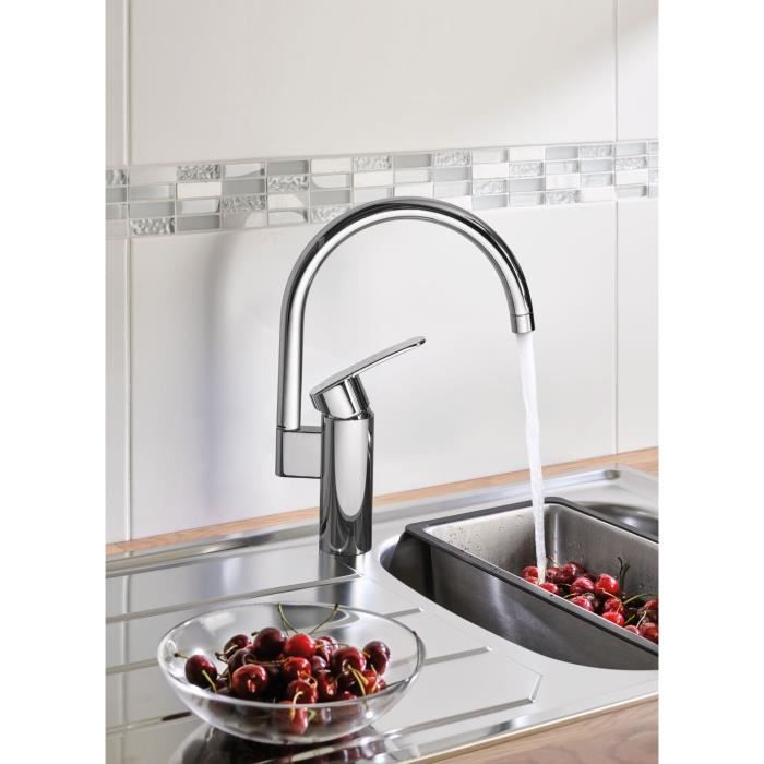 Kitchen faucet - Chrome - High Spout - GROHE Wave Cosmopolitan - 32449001