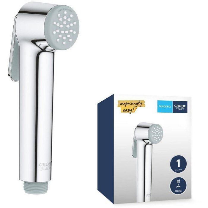 Shower head - GROHE Vitalio - 26351000 - 1 jet - Chrome - Hand shower with trigger - Anti-scald technology - Water saving