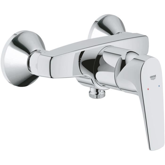 Grohe START FLOW Monocumande shower tap, wall mounting, threaded fit for 1/2 hose, metal rosettes included, 23771000