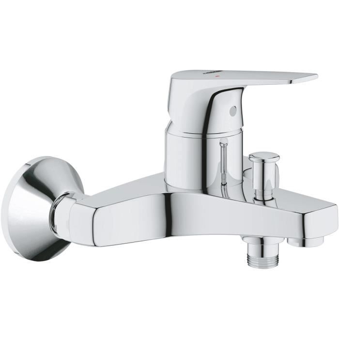 Grohe Bath/Shower Start Flow, wall mounting, threaded fitting for 1/2 flexible, metal rosettes included, chrome 23772000