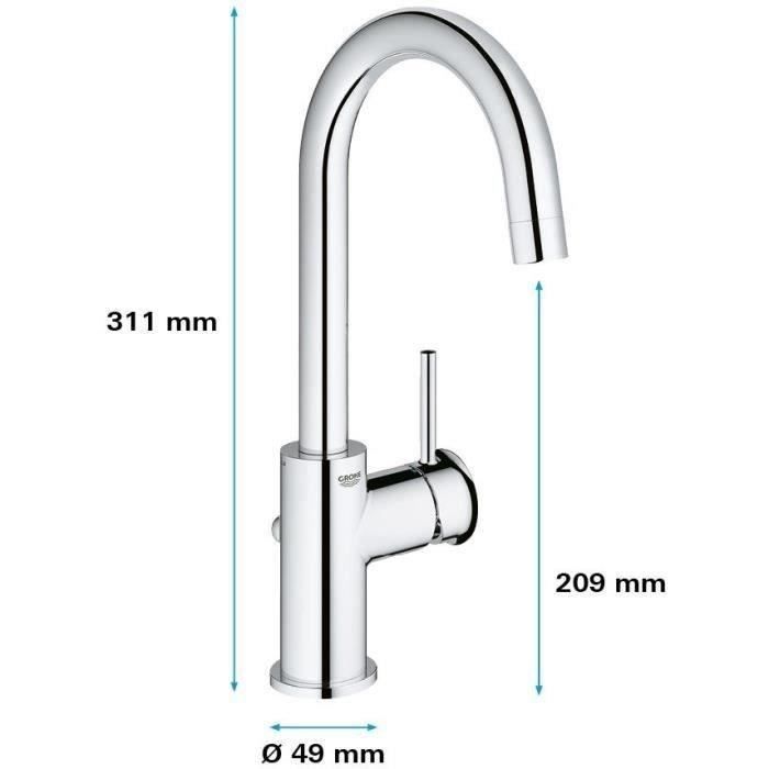 GROHE - Single-lever washbasin mixer - Size L