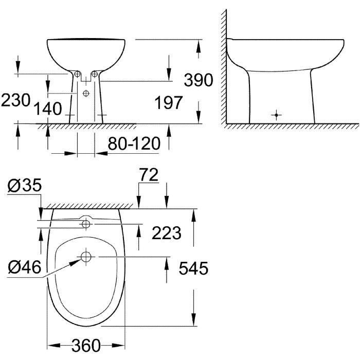 GROHE - Countertop bidet