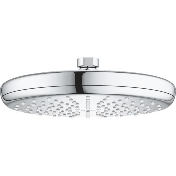 Grohe Tete Shower Vitalio Start 210, 1 jet, round shower head 210mm, water saving flow, threaded fitting 1/2, 26415000