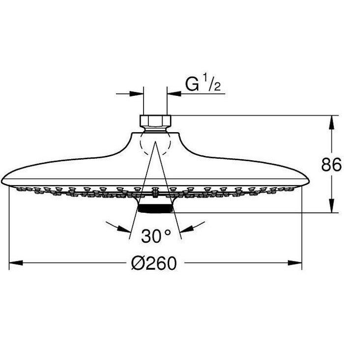 3-jet overhead shower - GROHE