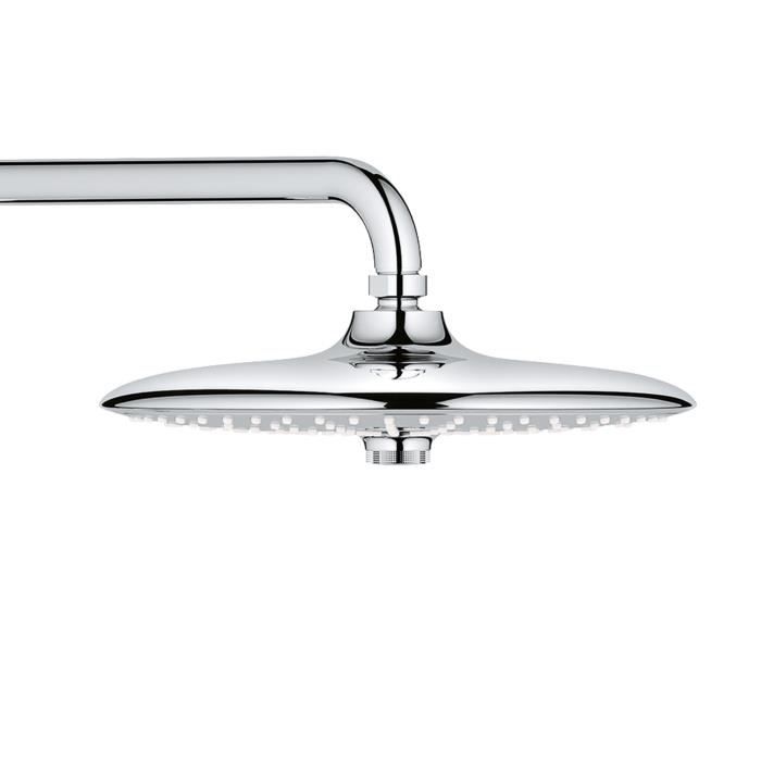 Grohe shower column thermostatic valve Vitulio Joy 260, 50% saving water and energy, shower 3 jets, 26403001