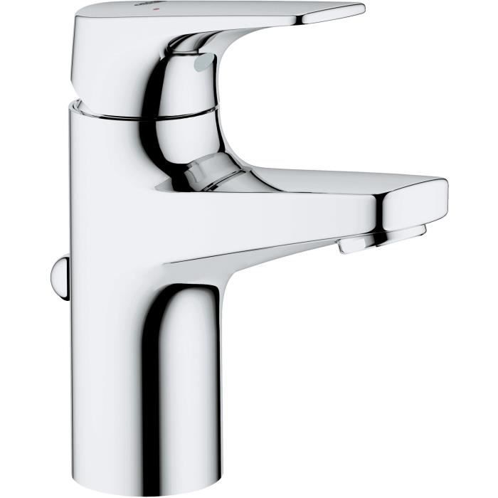 Bathroom faucet - GROHE Start Flow - Single lever mixer - Size S - Chrome - Water saving - 23809000