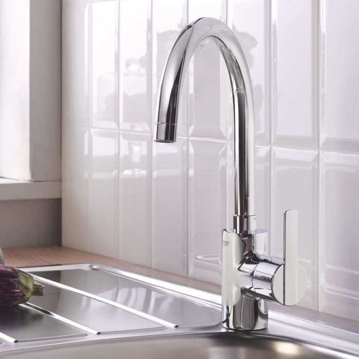 Grohe Mixer Monocomina Sink Slaughter Shape Chrome 32670002