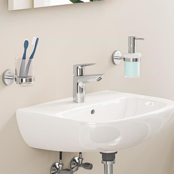 Bathroom faucet - GROHE Start Edge - 23898001 - Size S - Without waste pull - Chrome