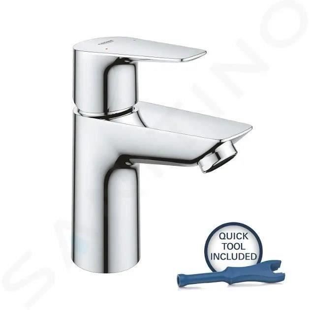 Bathroom faucet - GROHE Start Edge - 23898001 - Size S - Without waste pull - Chrome