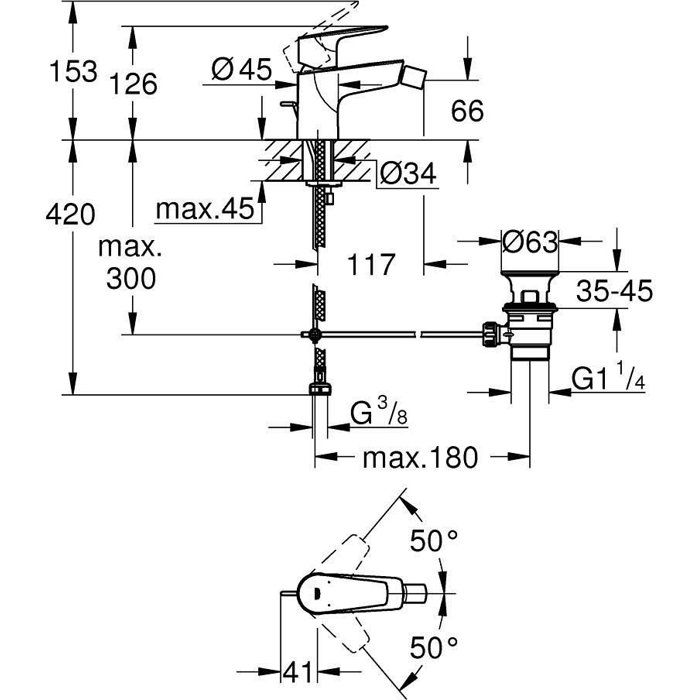 GROHE - Bidet mixer