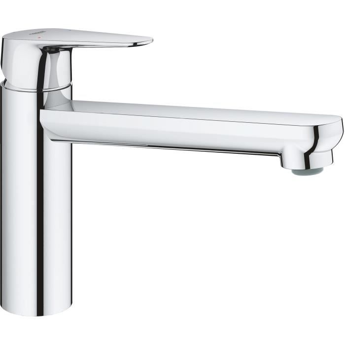 Grohe Tap Kitchen Sink Start Curve, Economic Water Mousseur, without emptying tag, Emptying Bonde included, 31717000