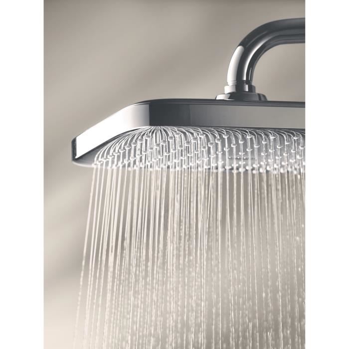 Grohe Tete Shower Vitalio Comfort 250 Cube, 1 Jet, 1/2 threaded fittings, 250mm square shape, pivotable head shower, 26695000