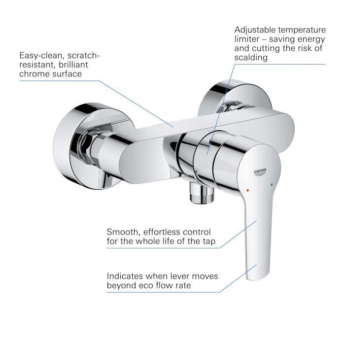 GROHE single-lever shower mixer - Start - Chrome