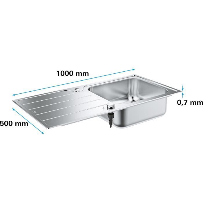 Sink - stainless steel - stainless steel - GROHE