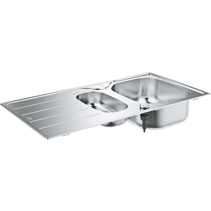 Stainless steel sink - stainless steel - grohe