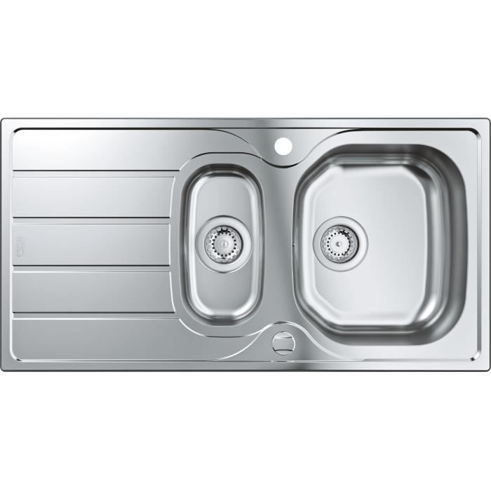 Stainless steel sink - stainless steel - grohe