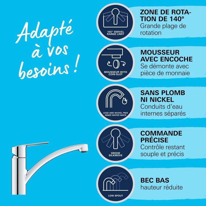 GROHE - Single lever sink mixer