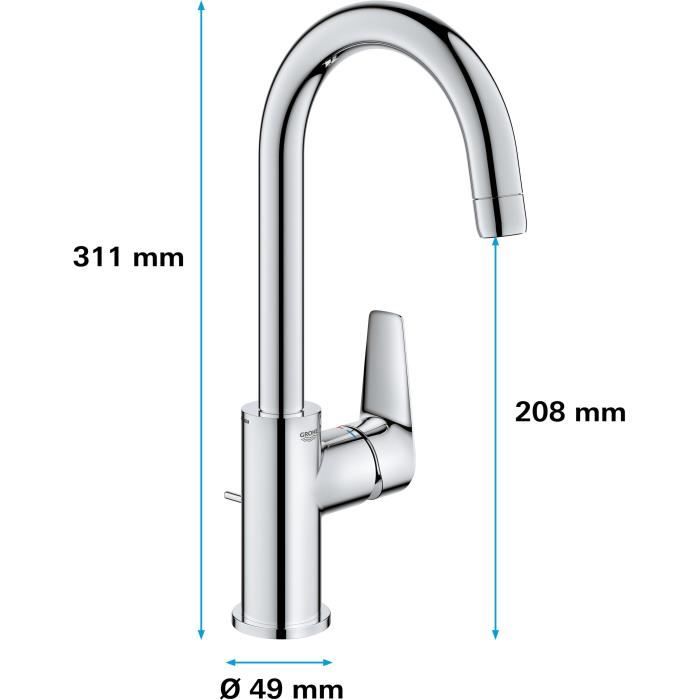 GROHE - Single-lever washbasin mixer - Size L