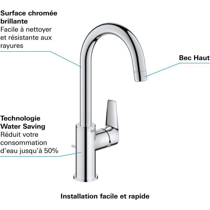 GROHE - Single-lever washbasin mixer - Size L
