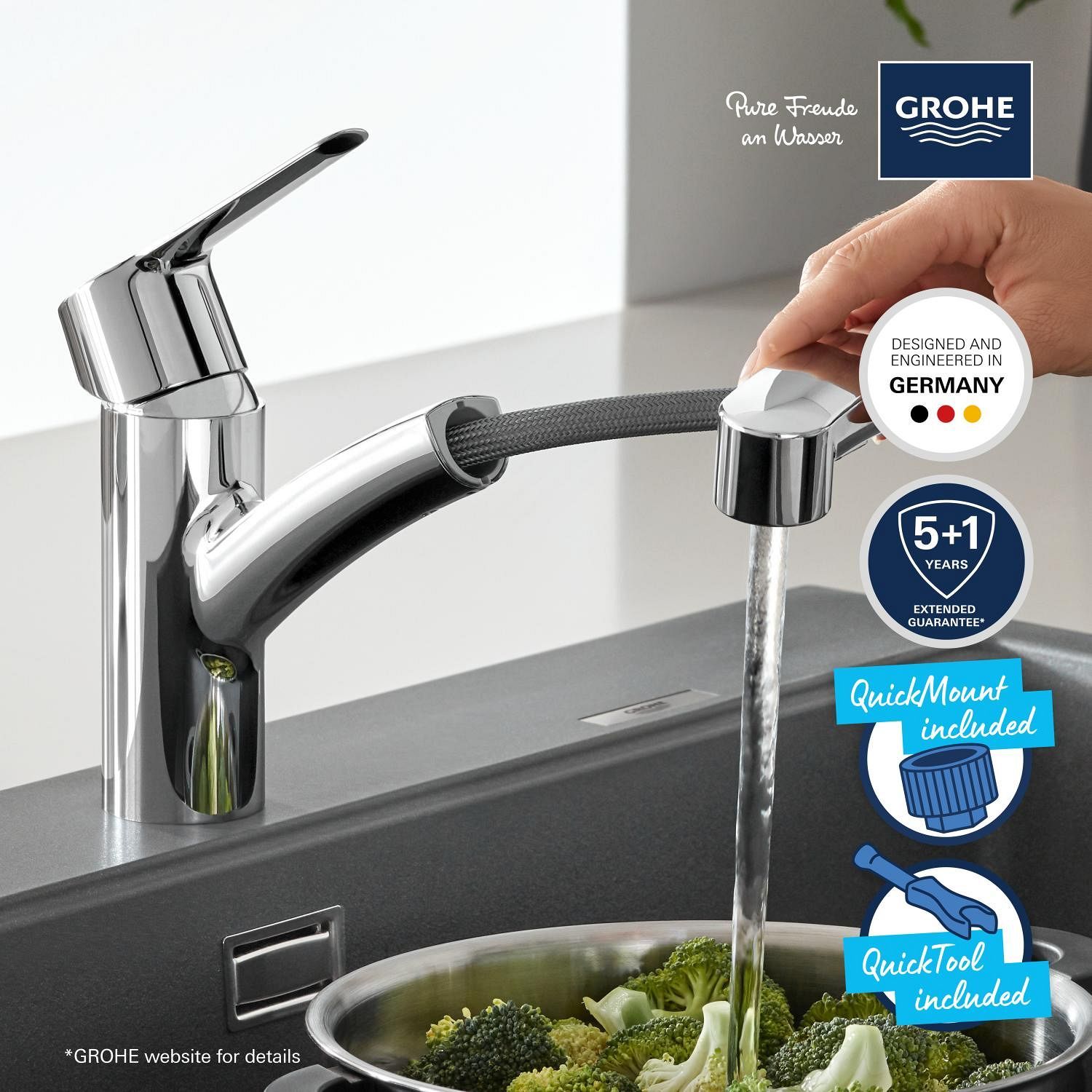 GROHE single-lever sink mixer - Chrome