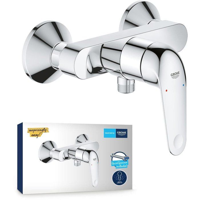 Single-lever shower mixer - GROHE Swift - 24333001 - Chrome - Exposed wall mounting