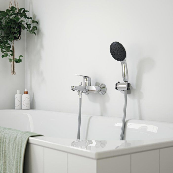 Single-lever bath/shower mixer - GROHE Swift - 24335001 - Chrome - Exposed wall mounting