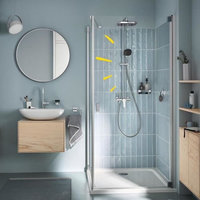 Shower column with single-lever mixer - Water saving - GROHE Vitalio Comfort 250 - Chrome - 26985001