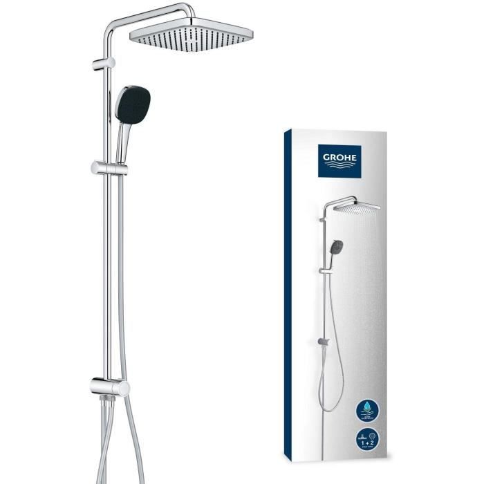 Shower column with manual diverter - Water saving - GROHE Vitalio Comfort 250 - Chrome - 26986001