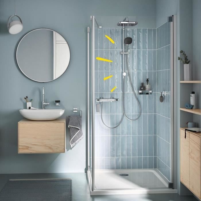 Shower column with manual diverter - Water saving - GROHE Vitalio Comfort 250 - Chrome - 26698001