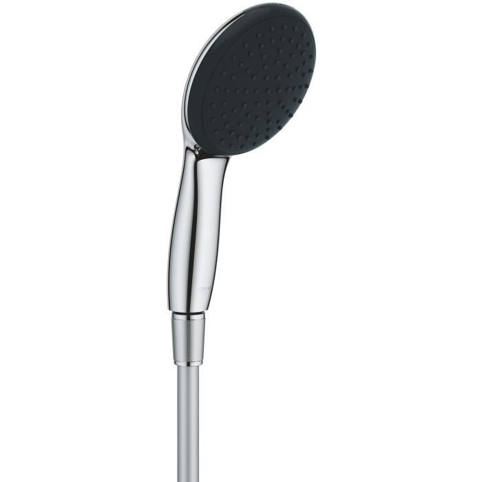 Flexible set and 1 jet shower head (Rain) - GROHE Vitalio Start 110 26720001 - Easy selection - Water saving